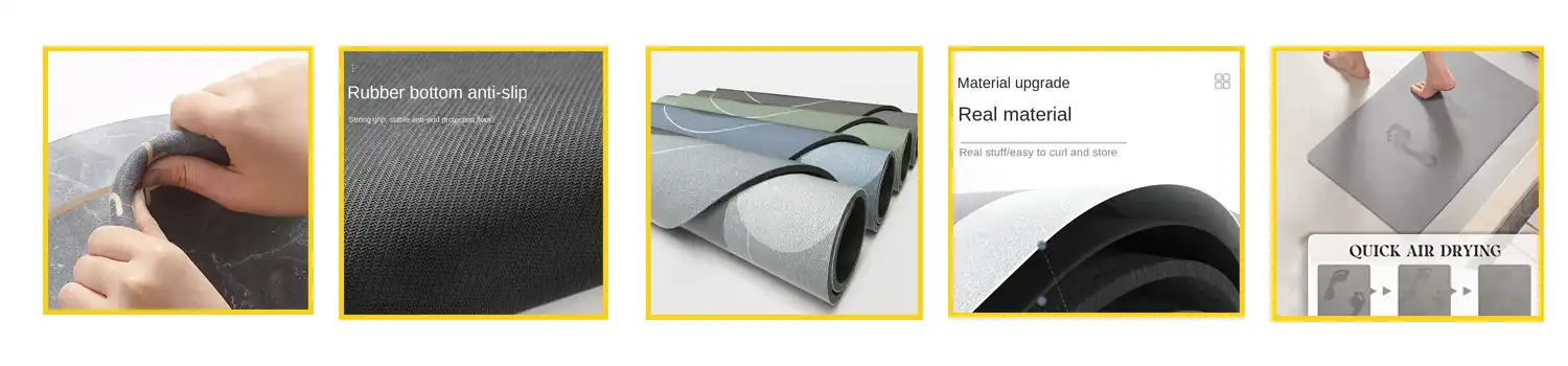 cobblestone bath mat Material cobblestone bath mat Material
