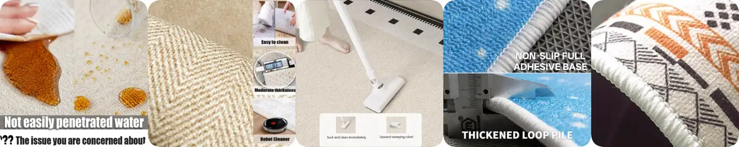 small fluffy bedroom rugs  Material 