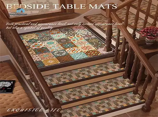Are Washable Geometric Carpet Stairs Available?