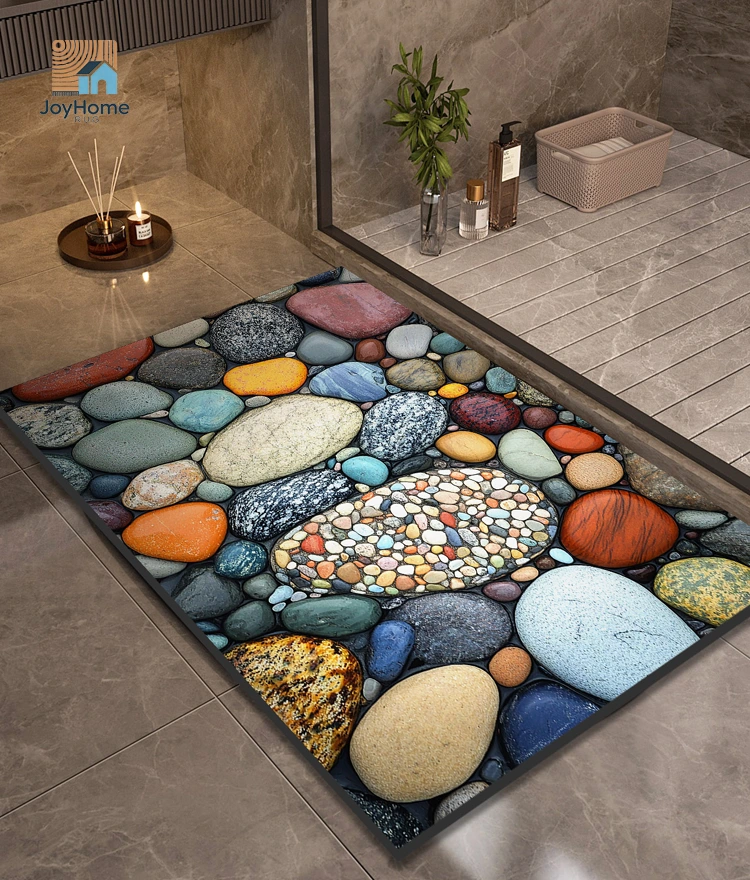 cobblestone bath mat