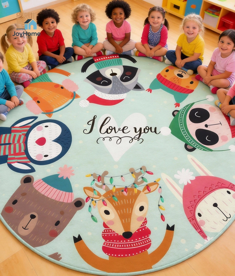 round rug playroom
